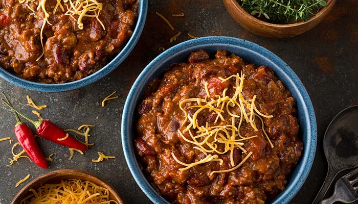Homemade chili served at Cowboy Mac's Country Club Restaurant and Bar located in Green Bay, Wisconsin