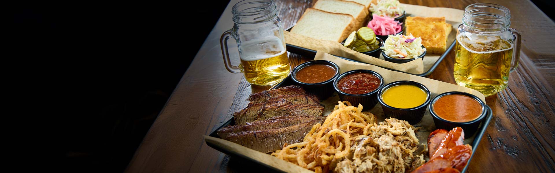 Cowboy Mac's BBQ Smoked Brisket and Carnitas Tacos